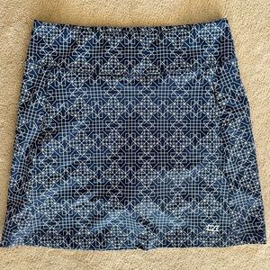 Cutter & Buck Navy Geometric Mini Skirt